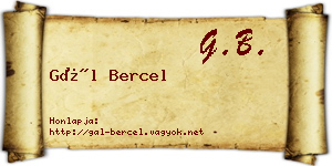 Gál Bercel névjegykártya