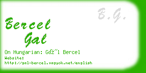 bercel gal business card